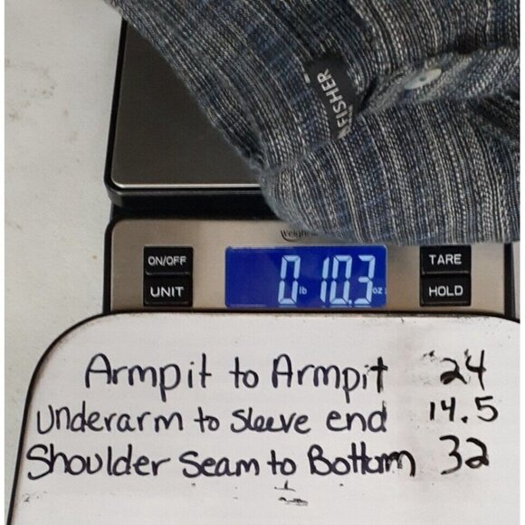 EILEEN FISHER Womens Plus Size 1X Striped 100% Organic Linen Button Down Tunic - Picture 14 of 14